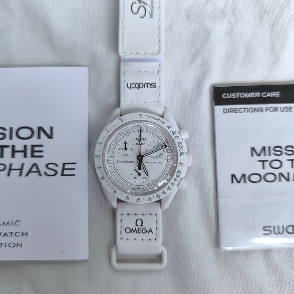 🆓⌚Swatch x Omega Moonswatch Mission To Moonphase Snoopy - Picture 3 of 5